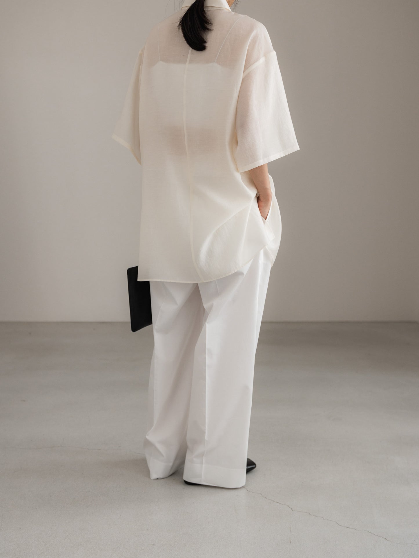 cotton pants- white