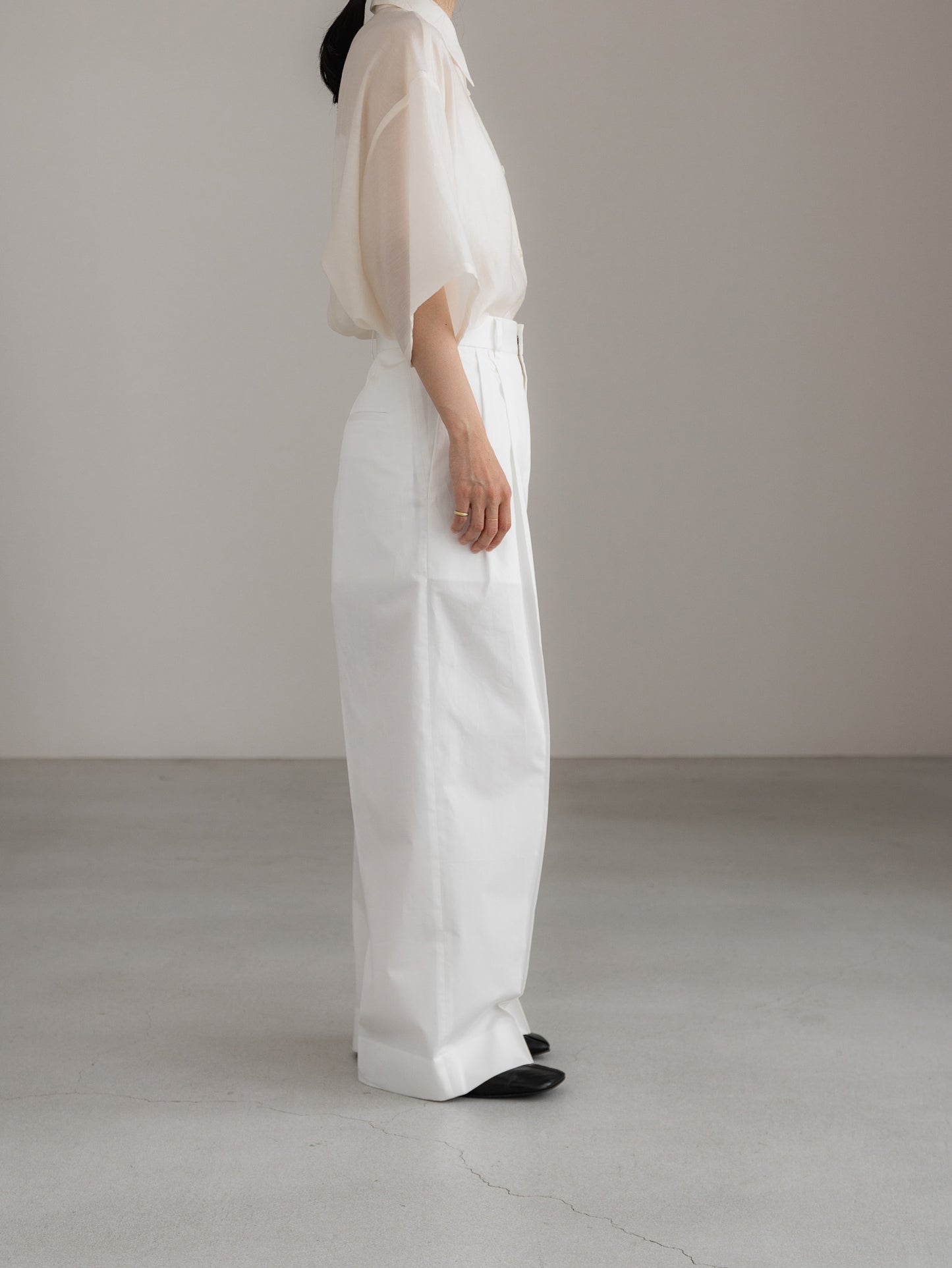 cotton pants- white