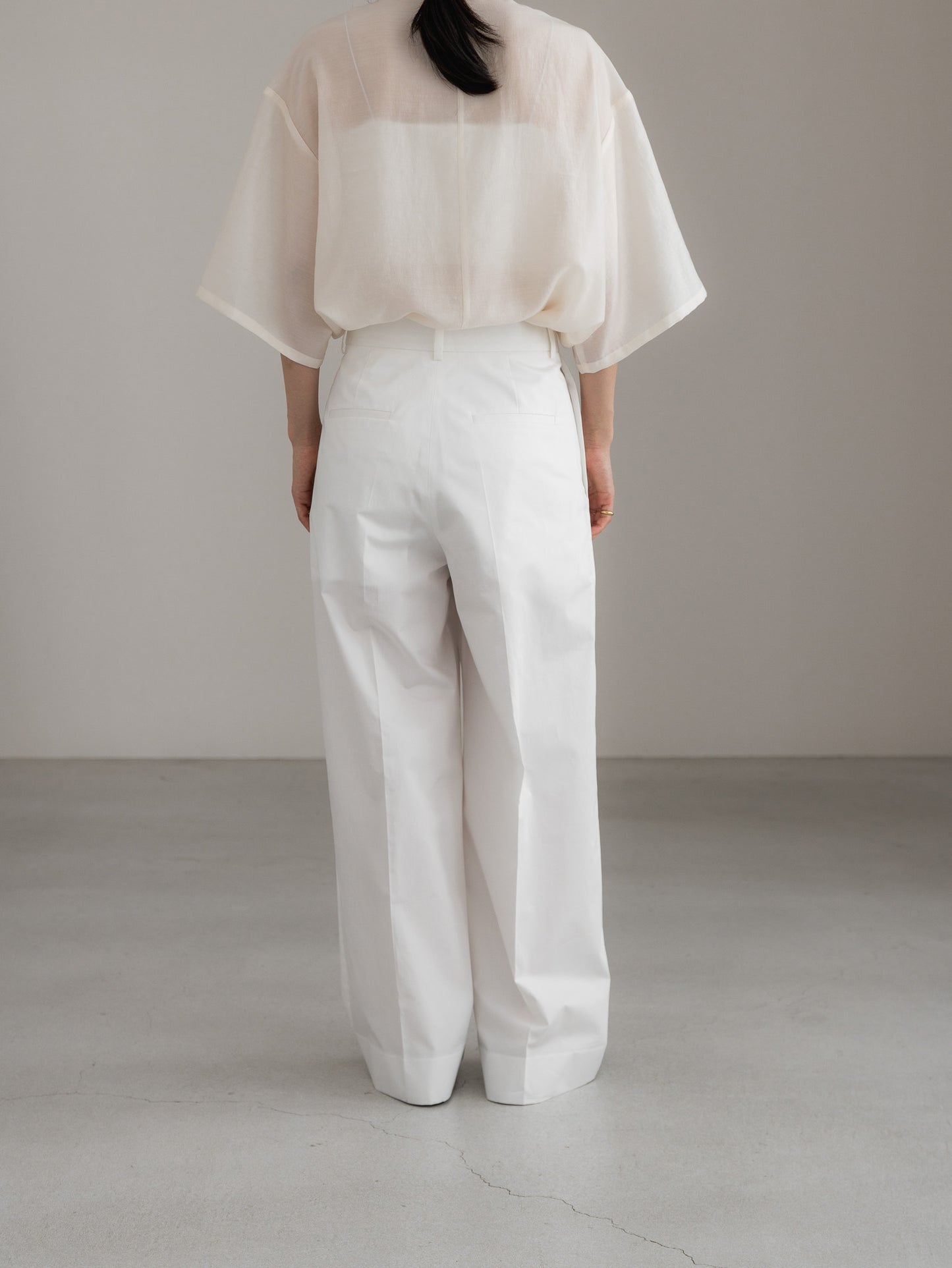 cotton pants- white