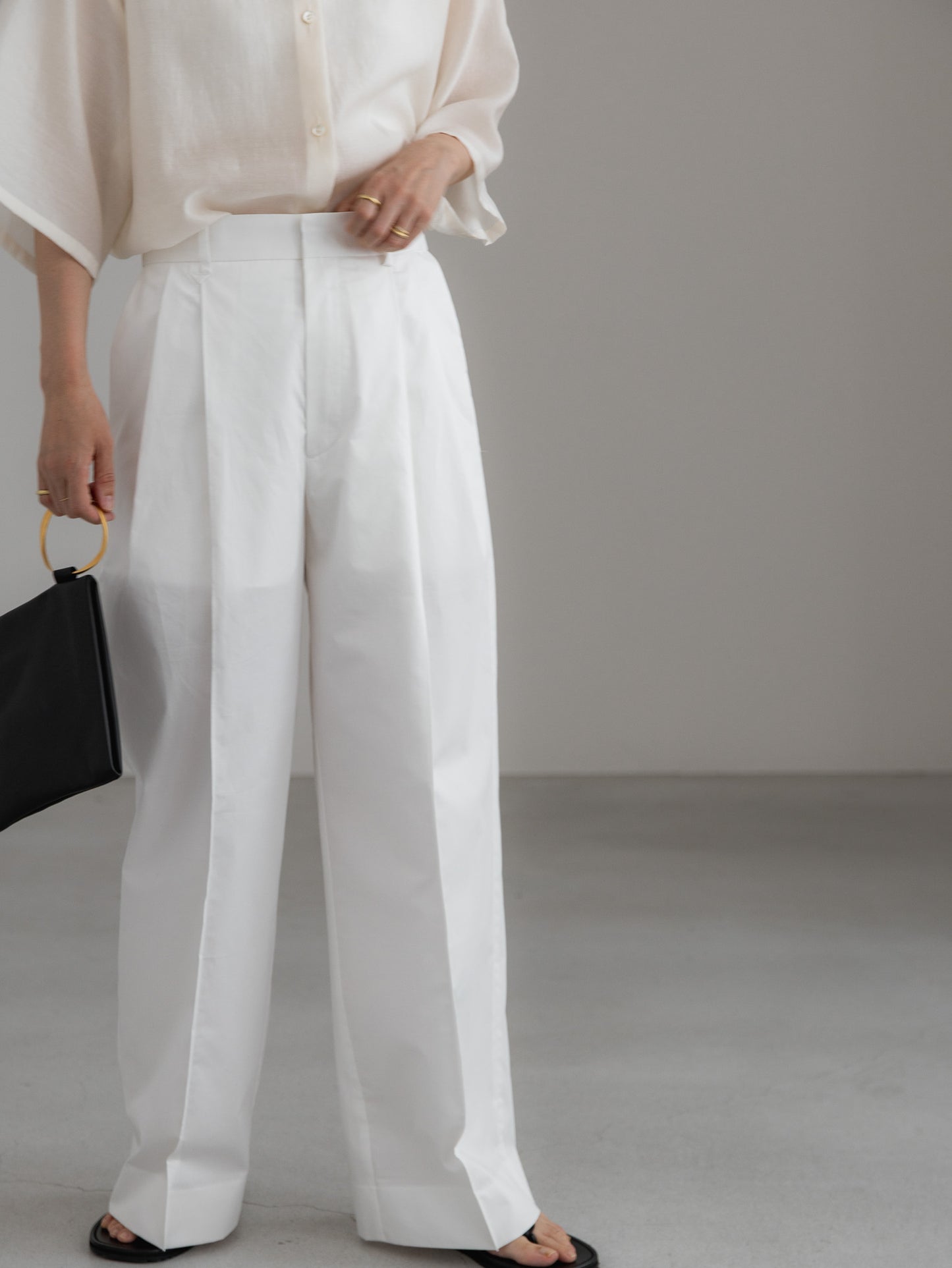 cotton pants- white