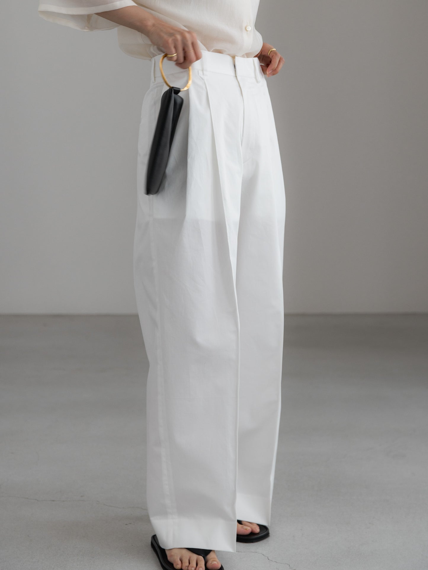 cotton pants- white