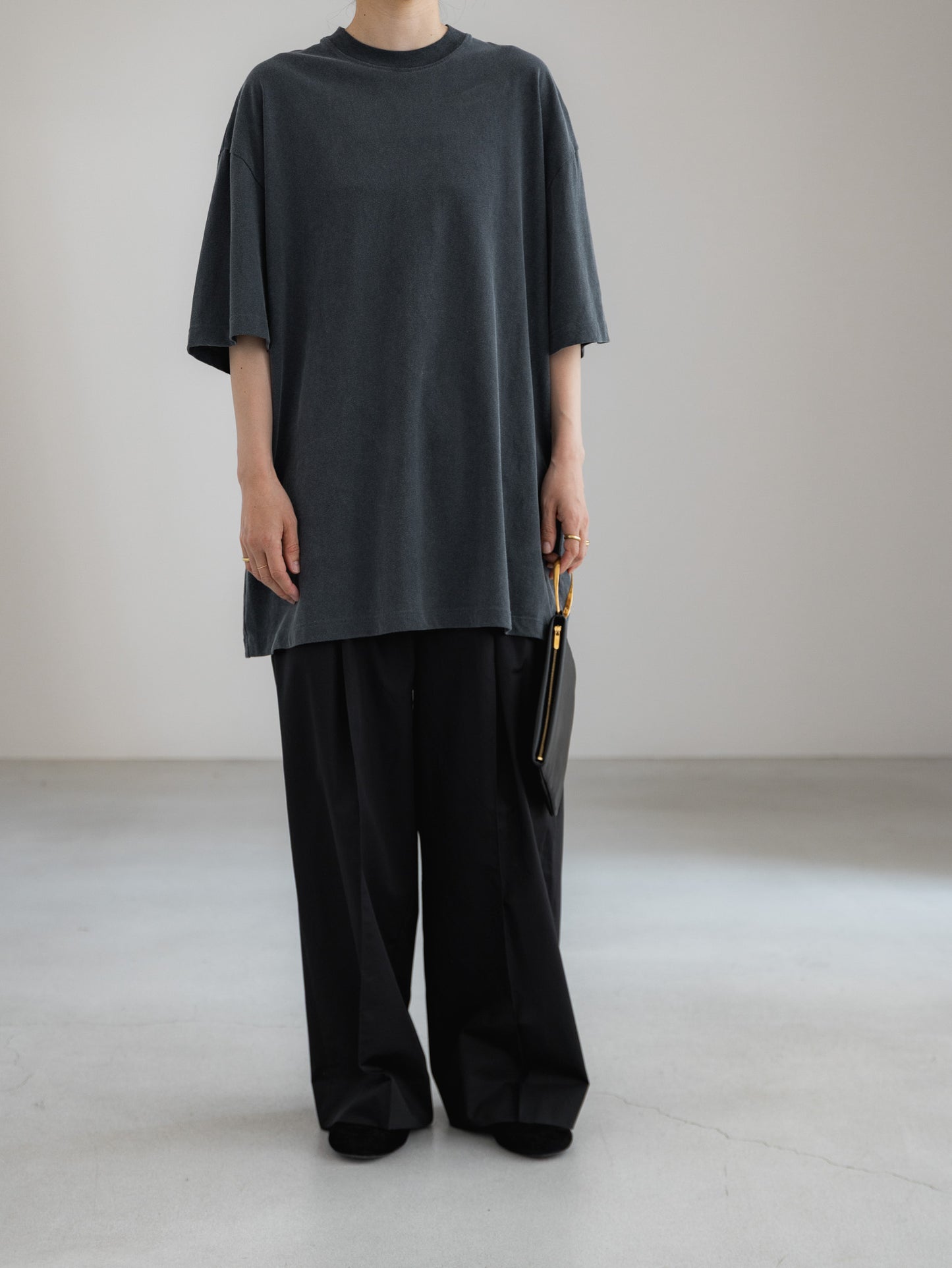cotton pants- black