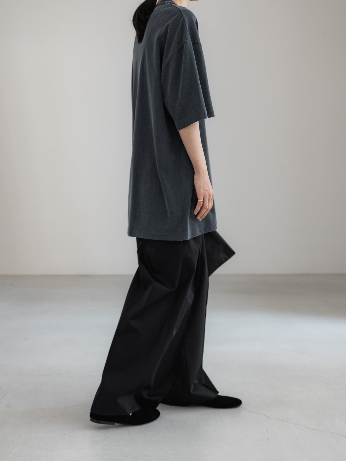 cotton pants- black