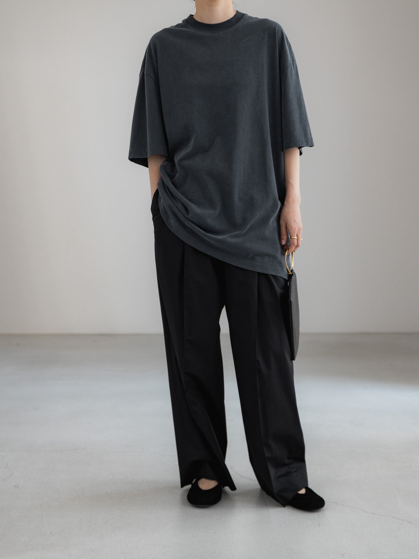 cotton pants- black
