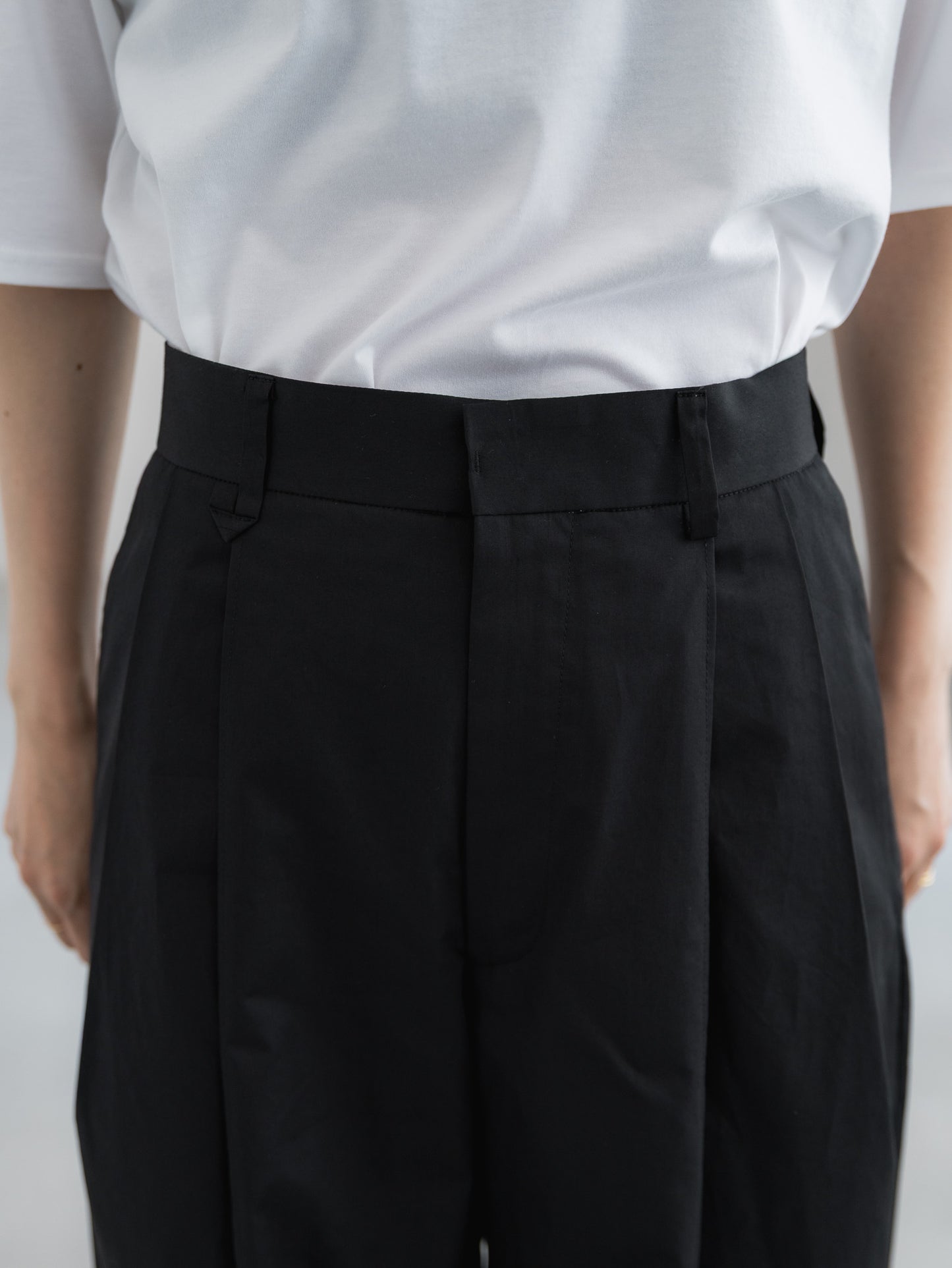 cotton pants- black