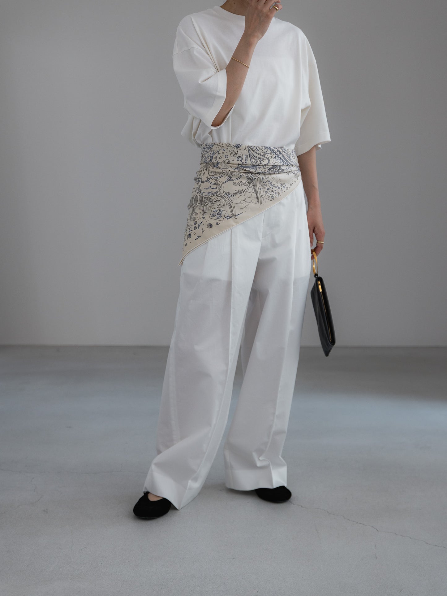 cotton pants- white