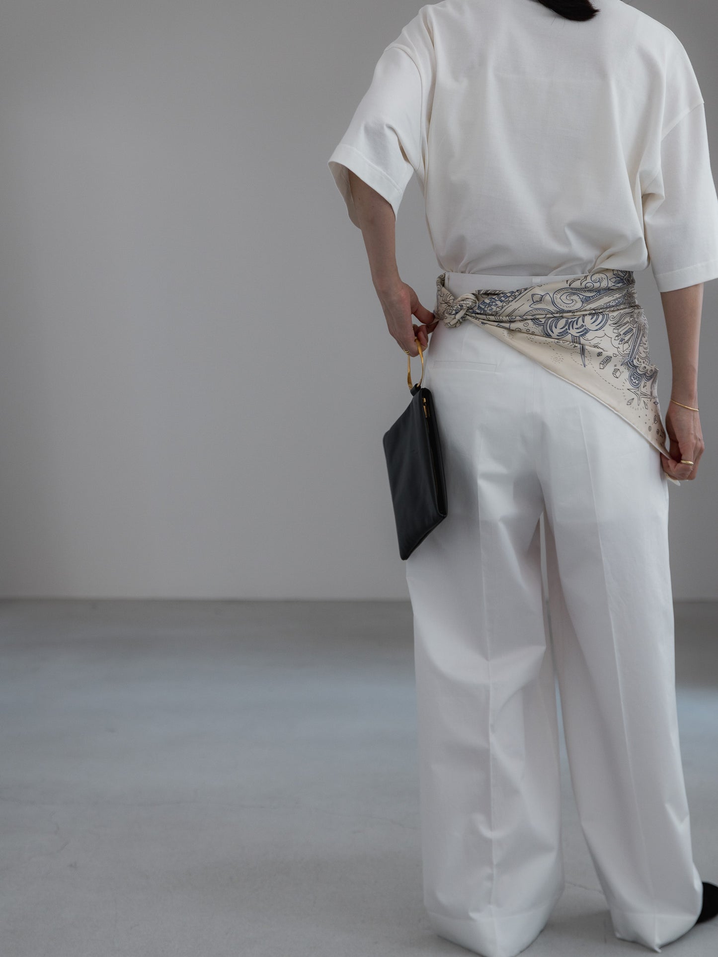 cotton pants- white