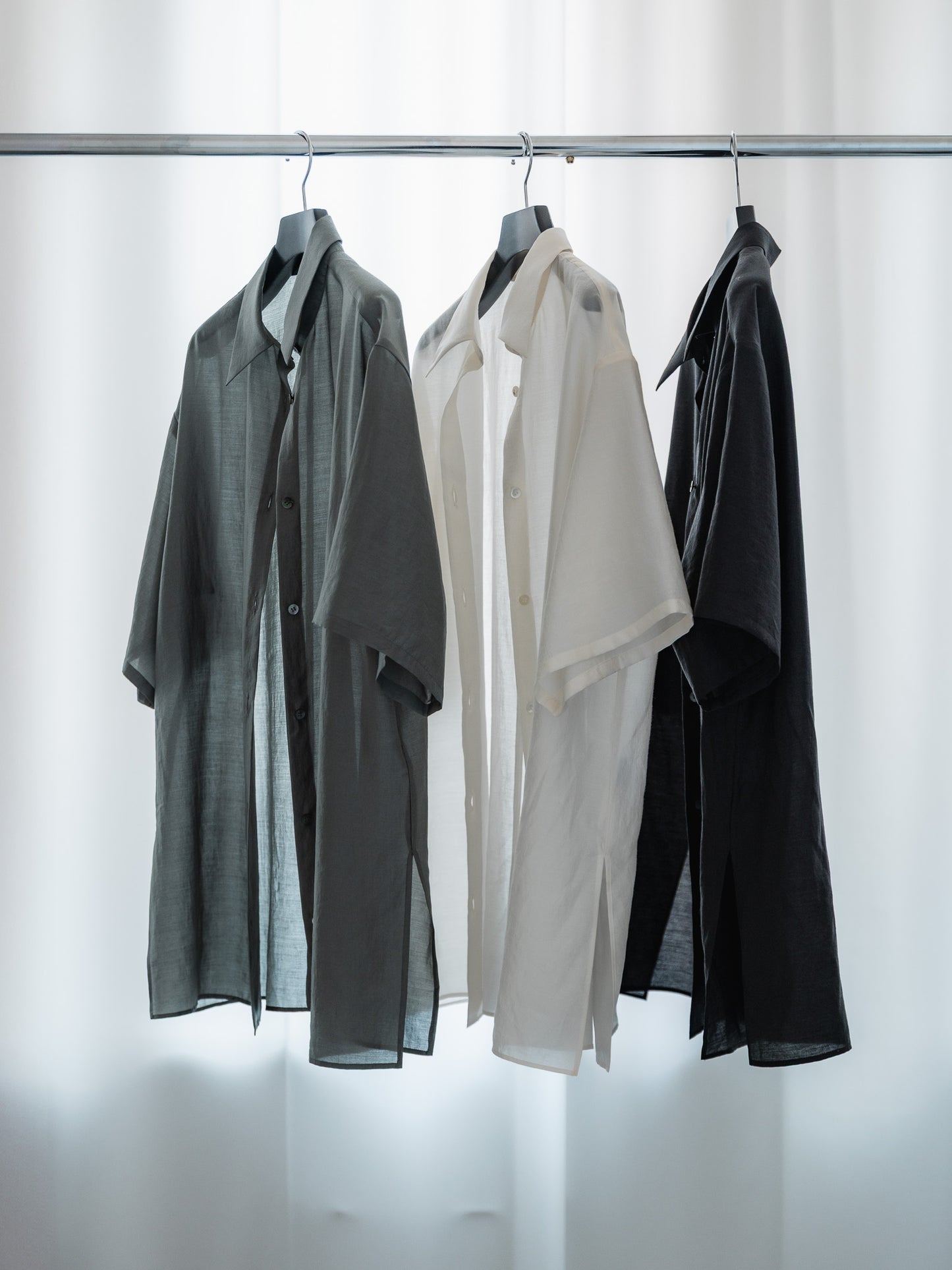 sheer shirt - moss green