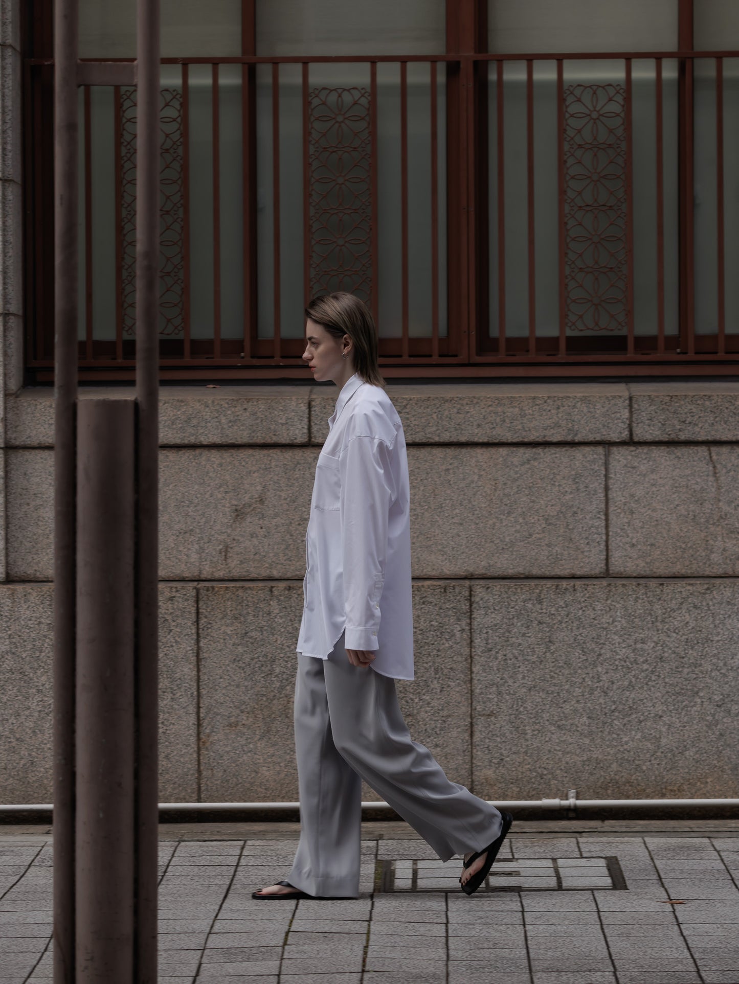 over shirt - white