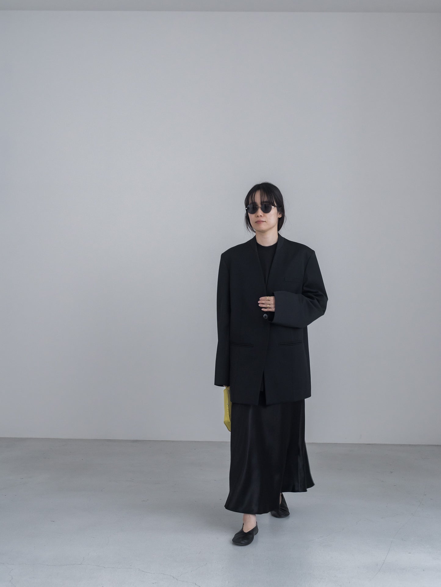 【pre order】collarless jacket Vol.4 - black