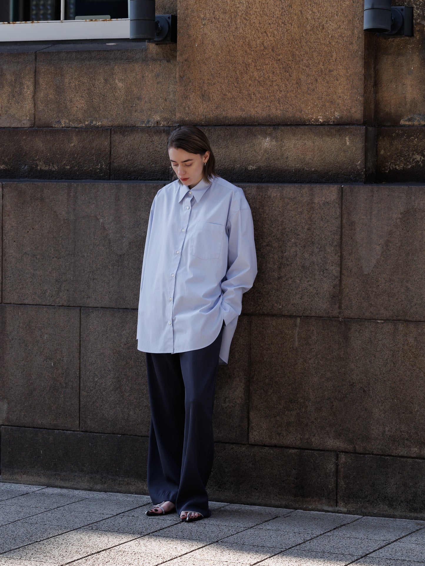 over shirt - pure blue