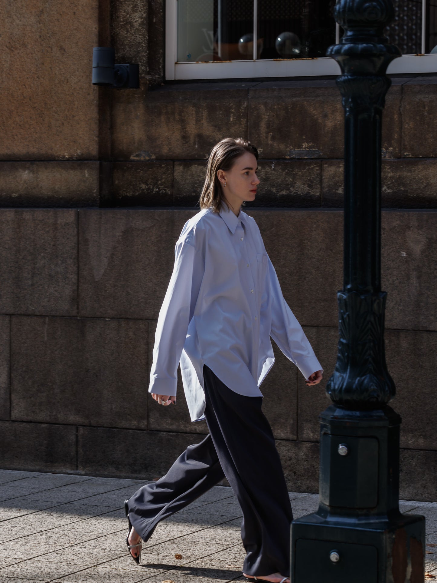over shirt - pure blue