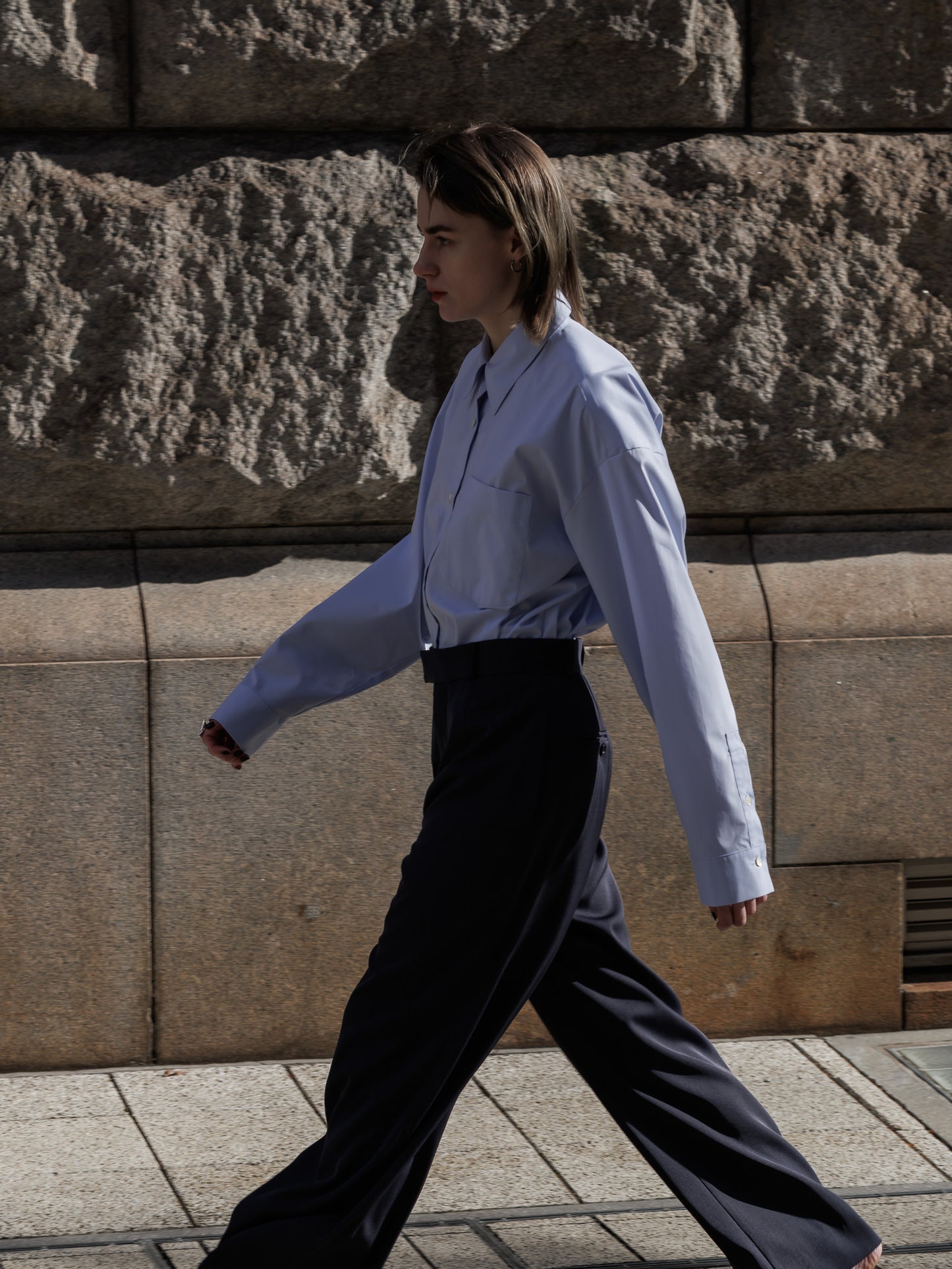 over shirt - pure blue