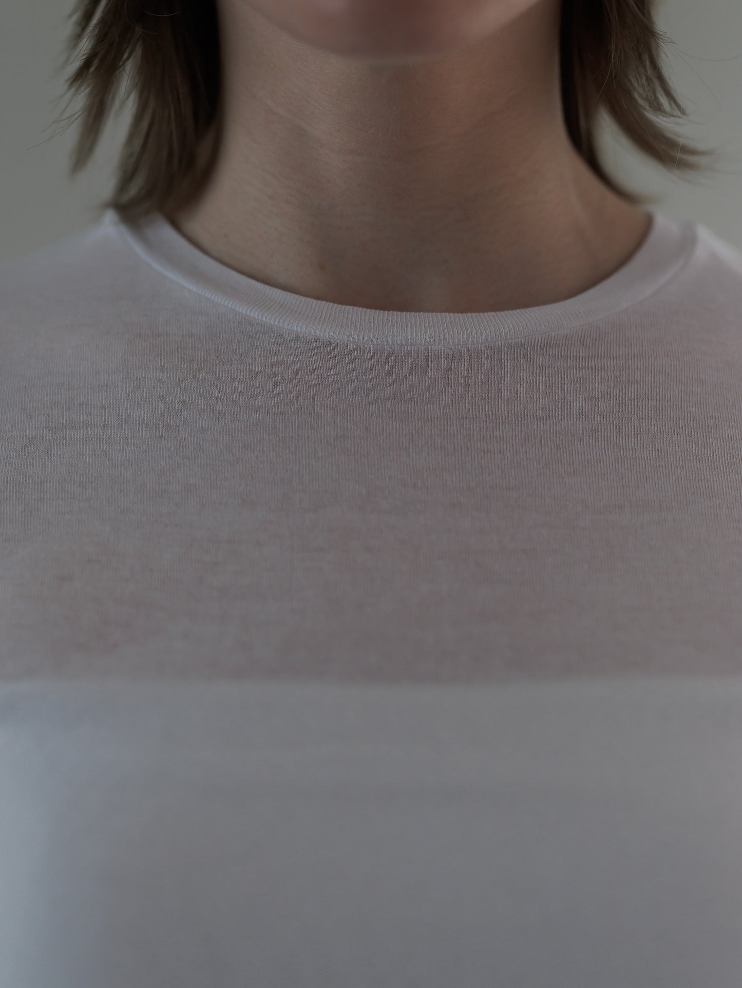 sheer tops - white