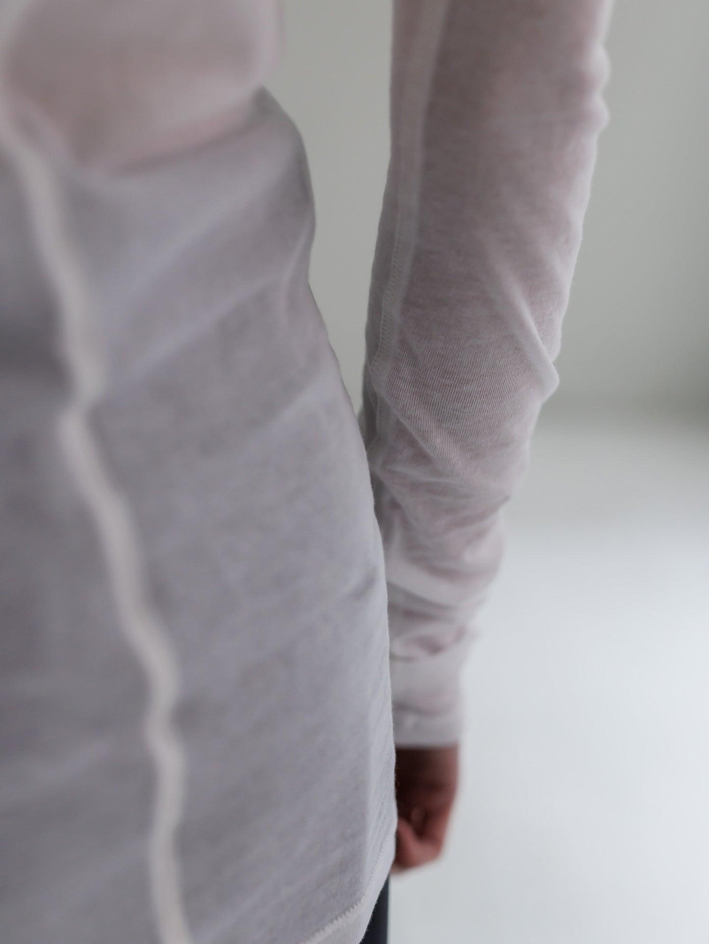 sheer tops - white