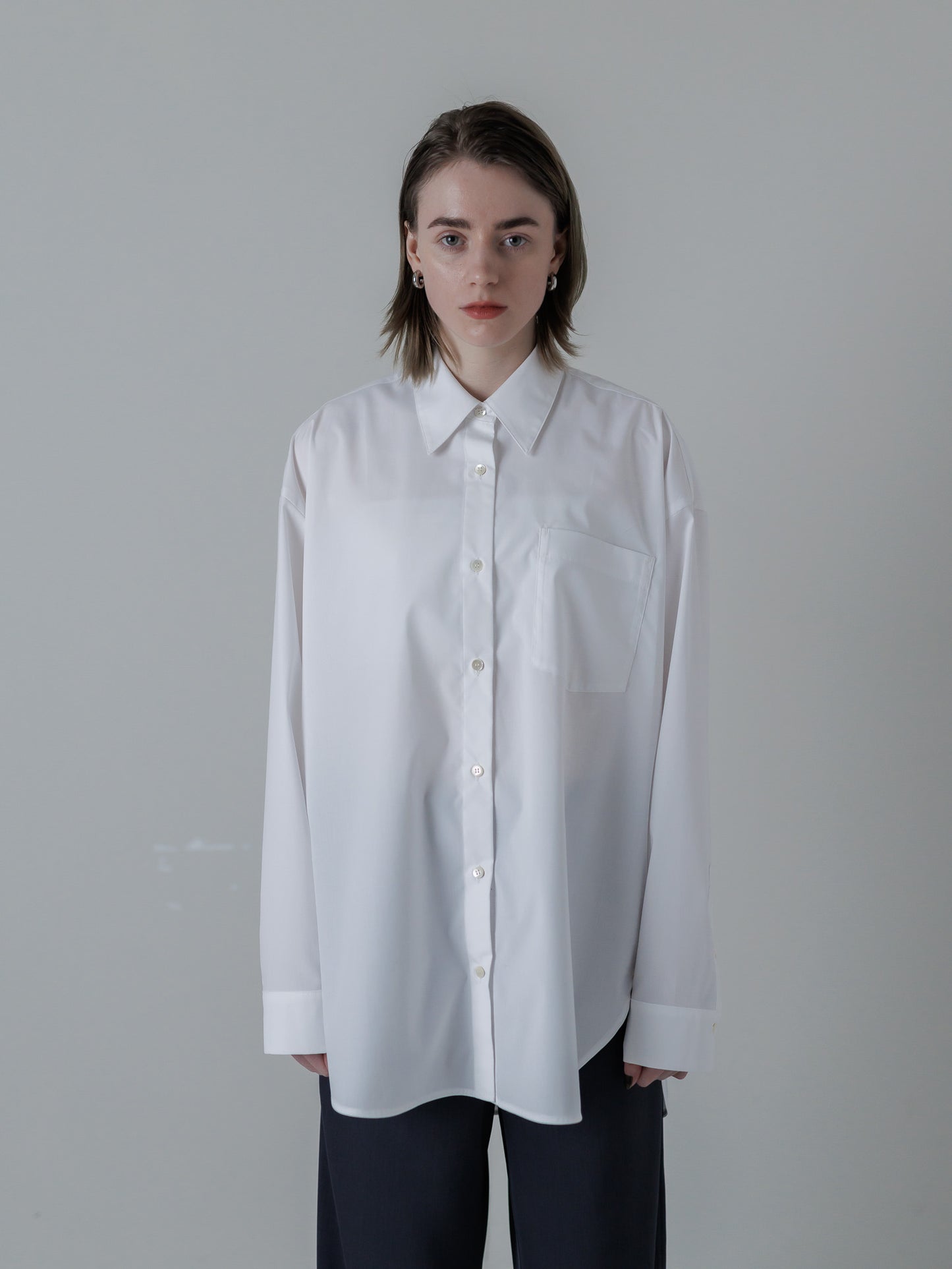 over shirt - white
