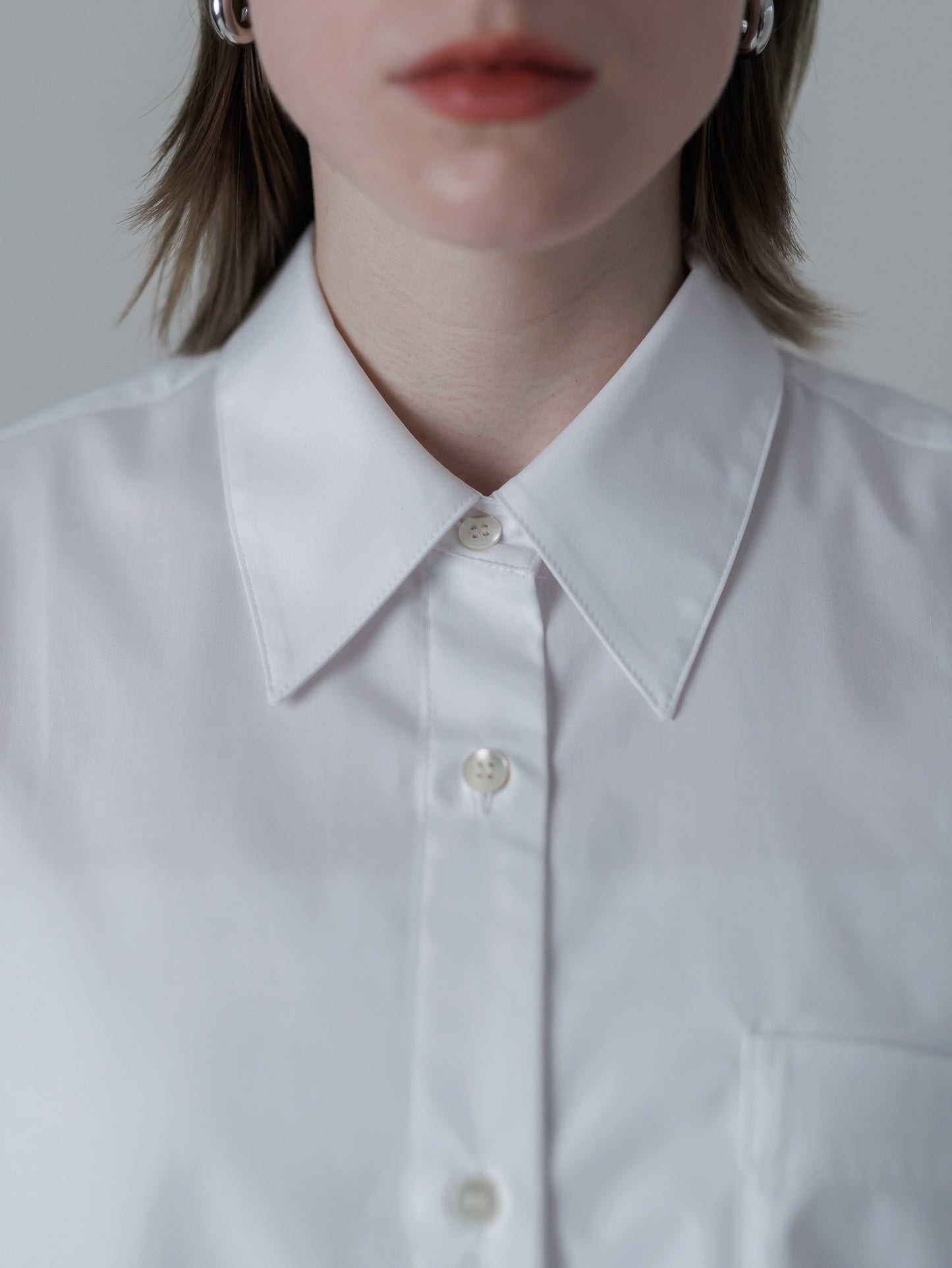 over shirt - white