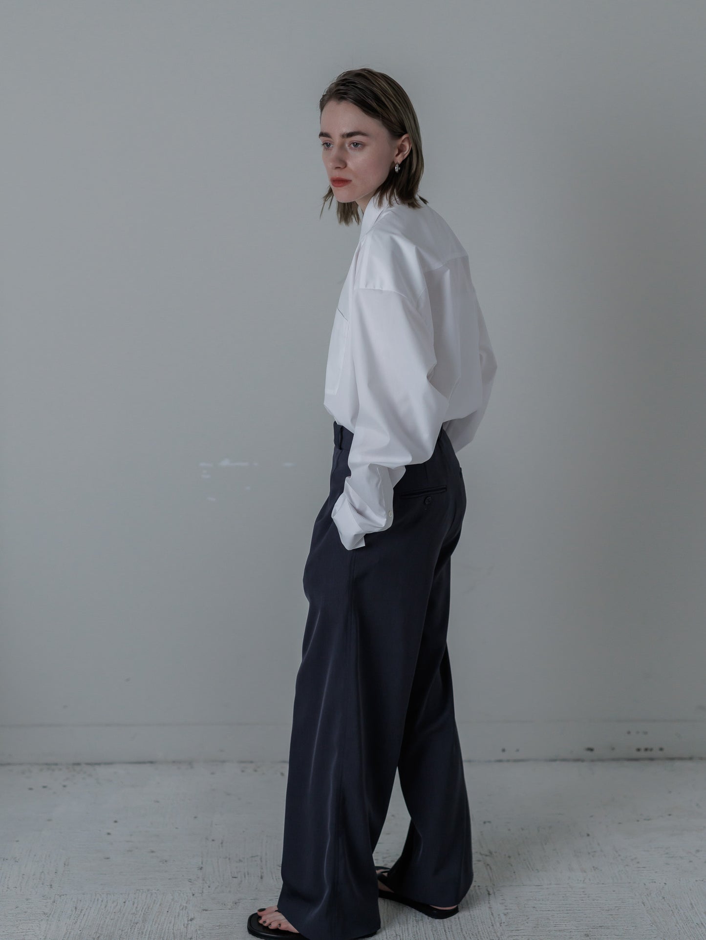 over shirt - white