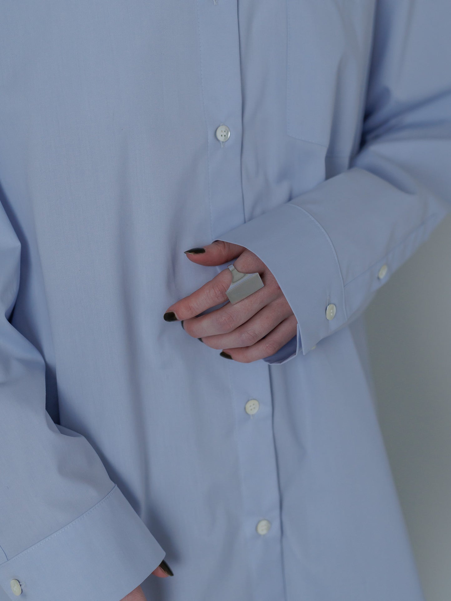 over shirt - pure blue