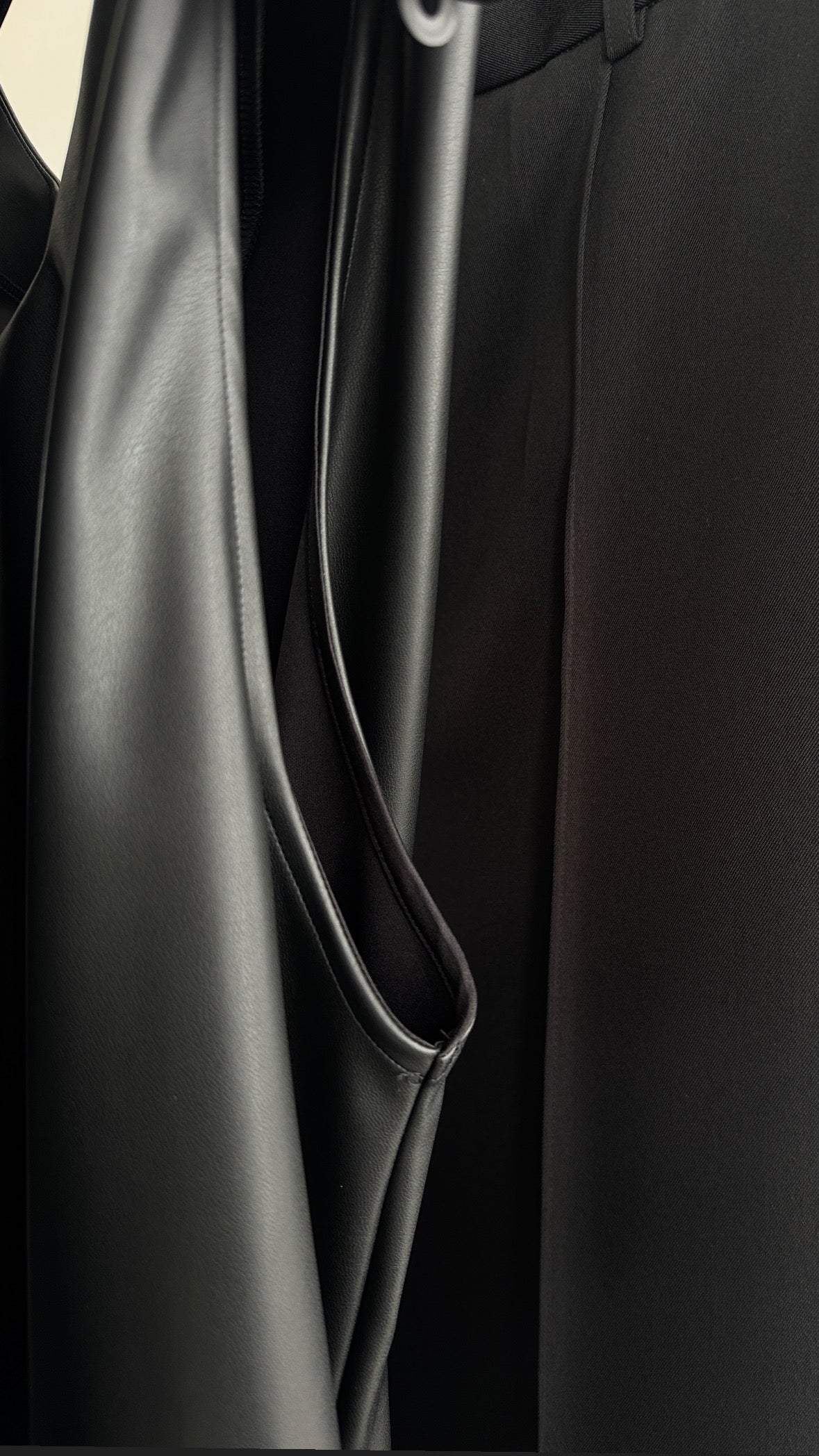 【pre order】straight pants/black