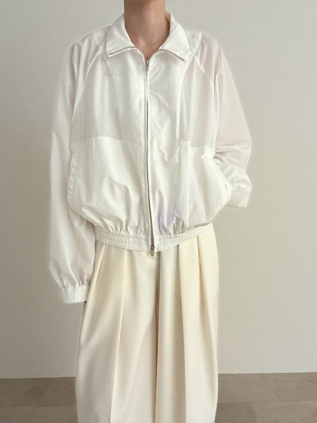 【pre order】sporty blouson - white