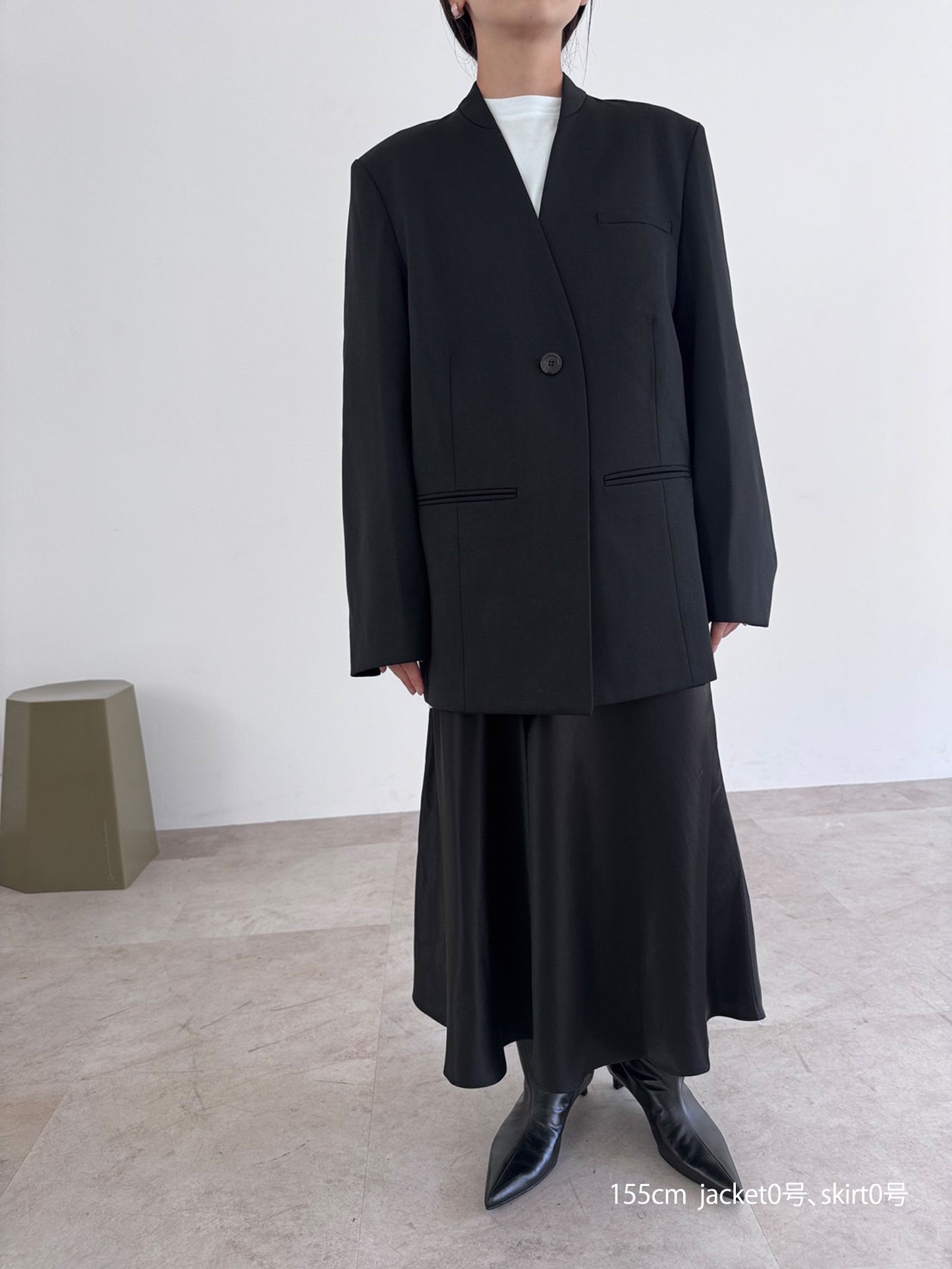 【pre order】collarless jacket Vol.4 - black