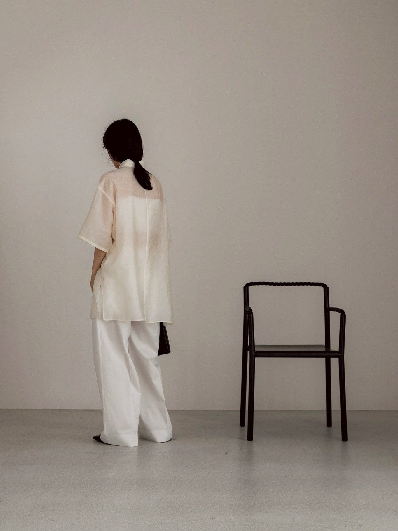 cotton pants- white