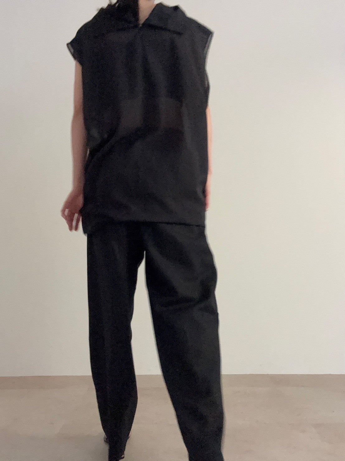 【pre order】sheer N/S - black