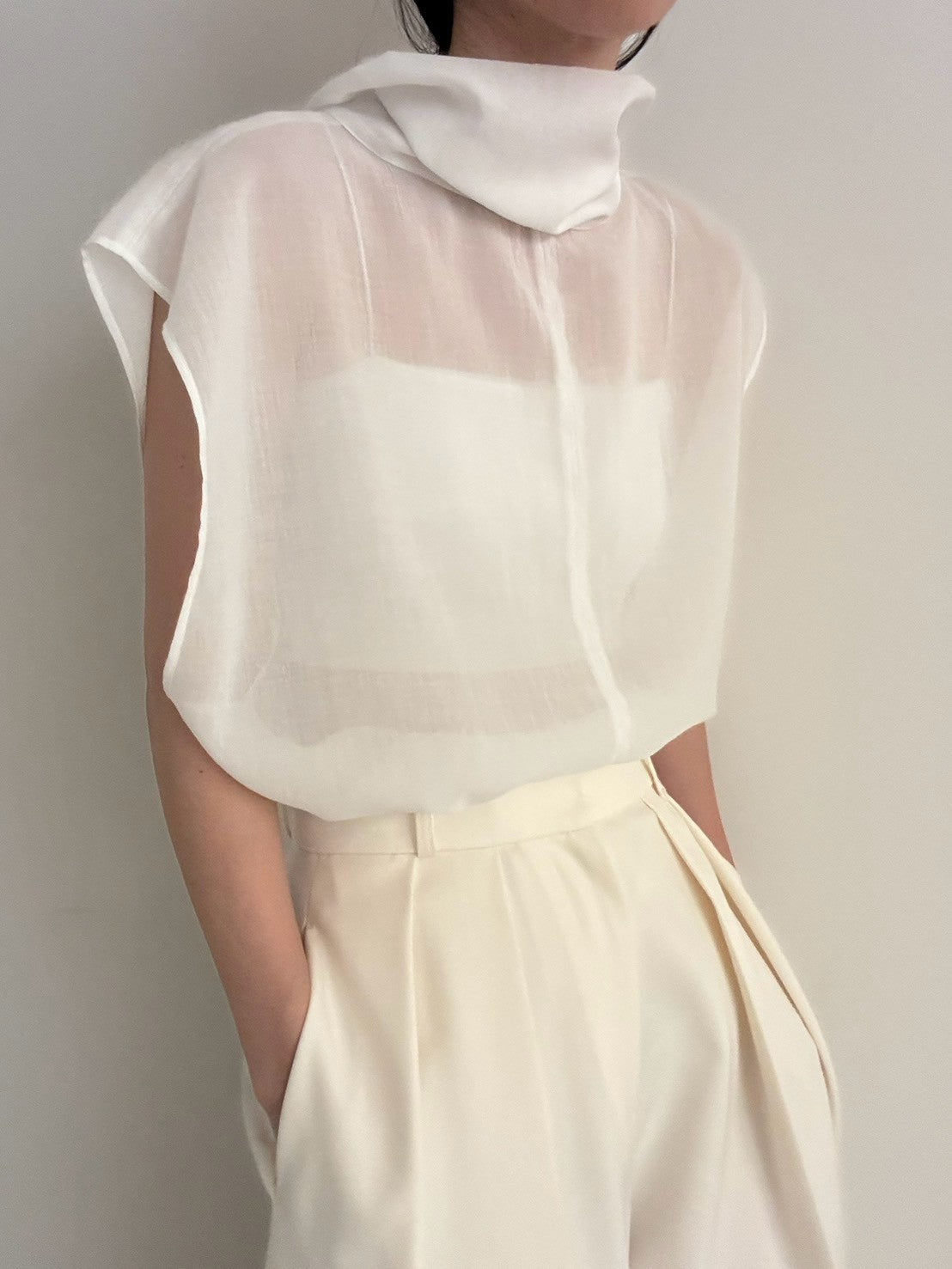sheer N/S - white