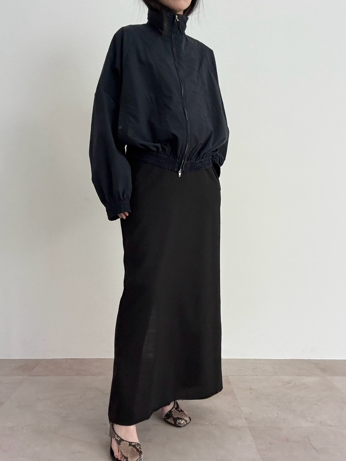 【pre order】sporty blouson - navy