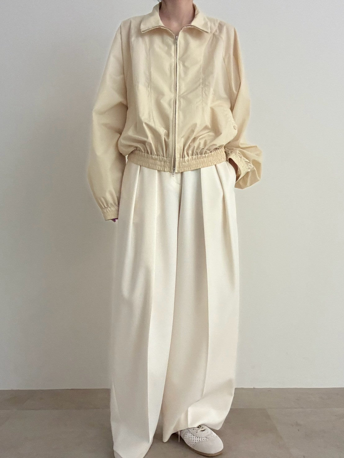 【pre order】sporty blouson - butter