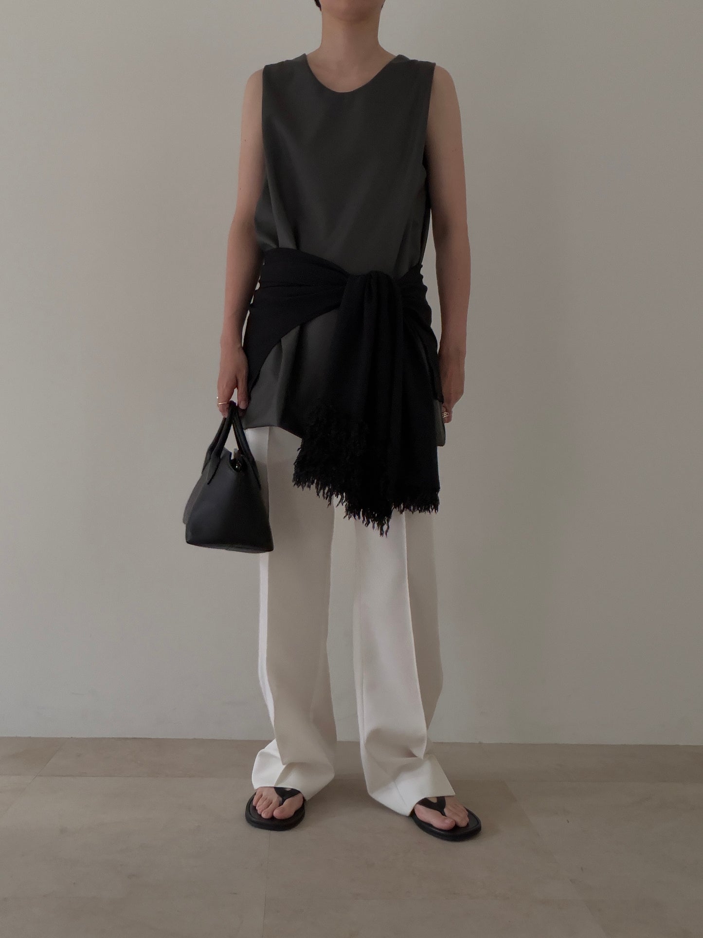 【pre order】straight pants/white