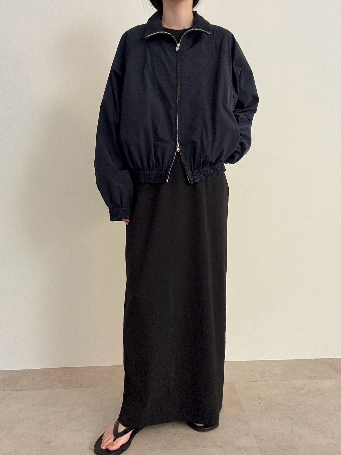 【pre order】sporty blouson - navy