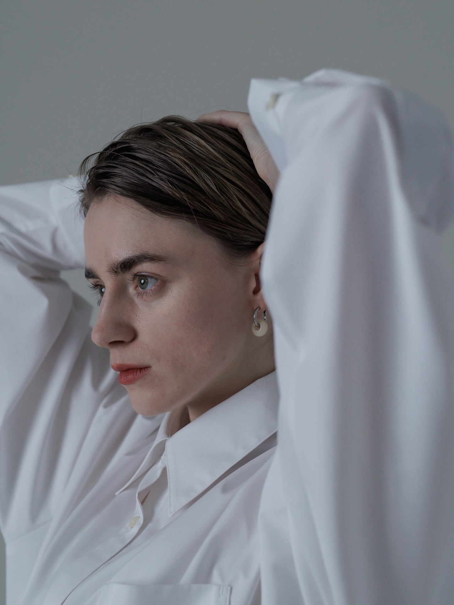 over shirt - white