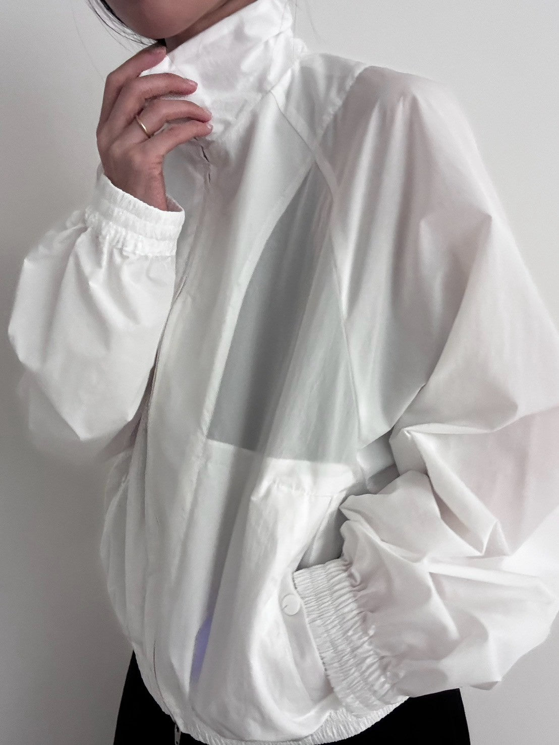 【pre order】sporty blouson - white