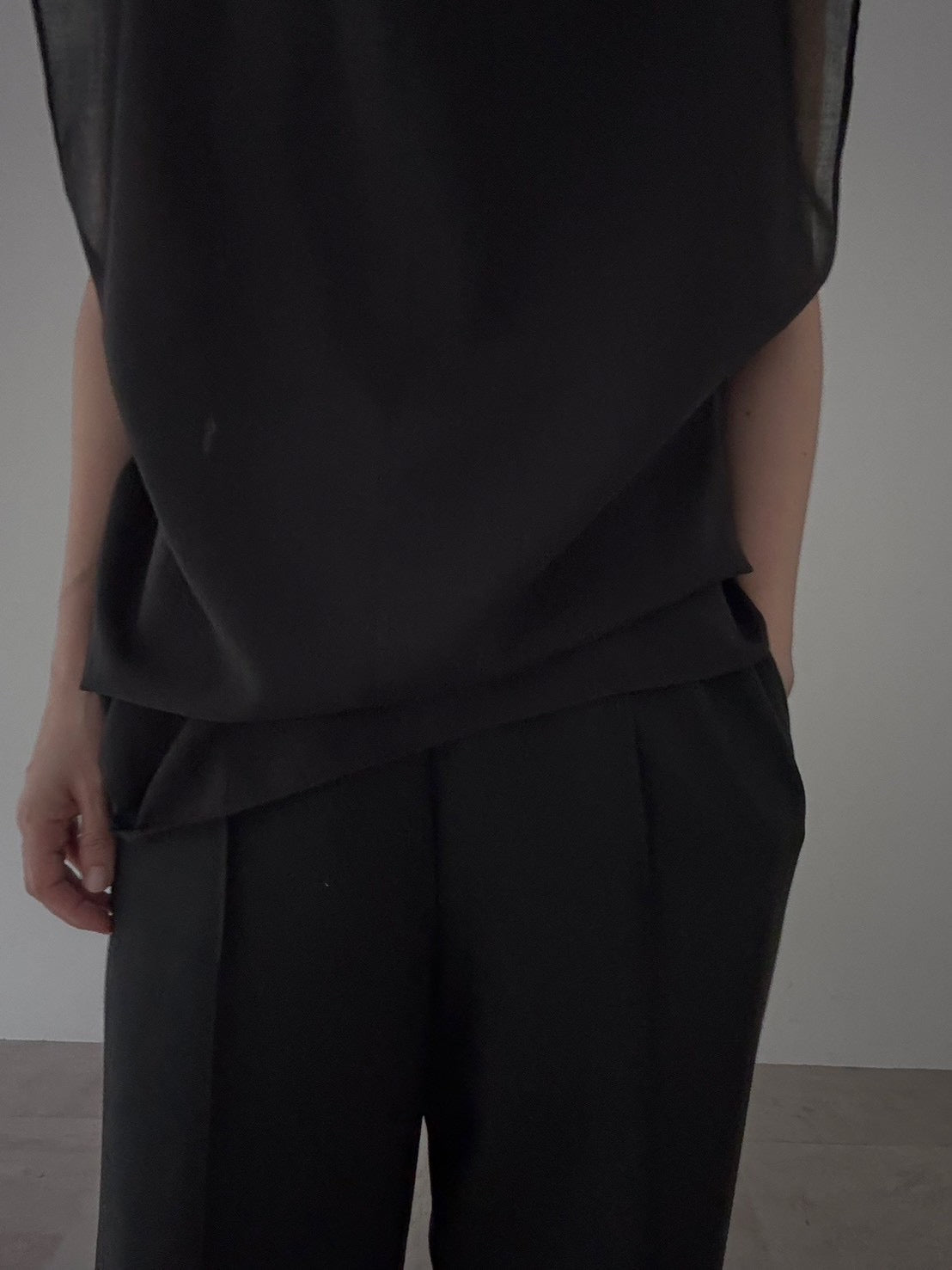 【pre order】sheer N/S - black