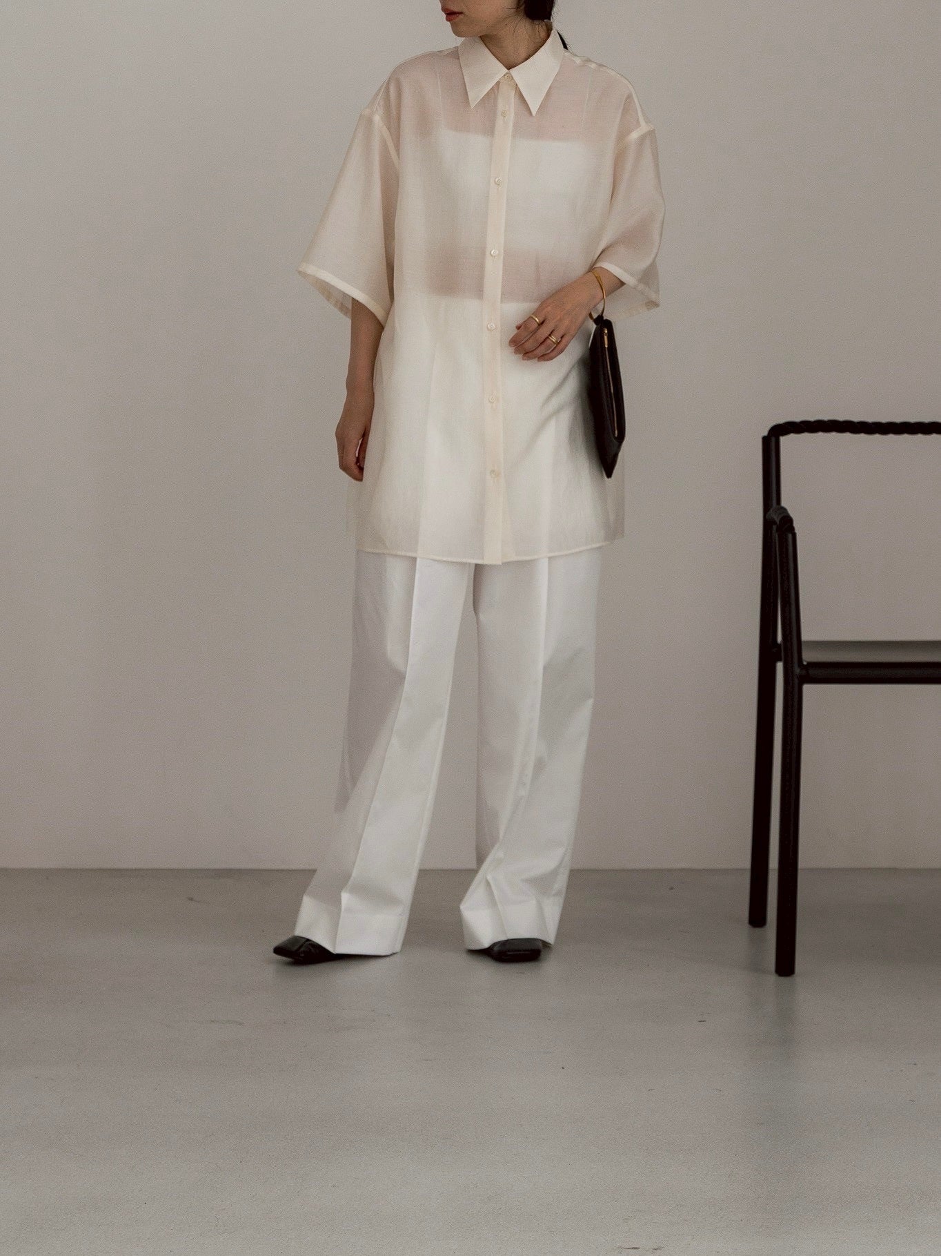 cotton pants- white