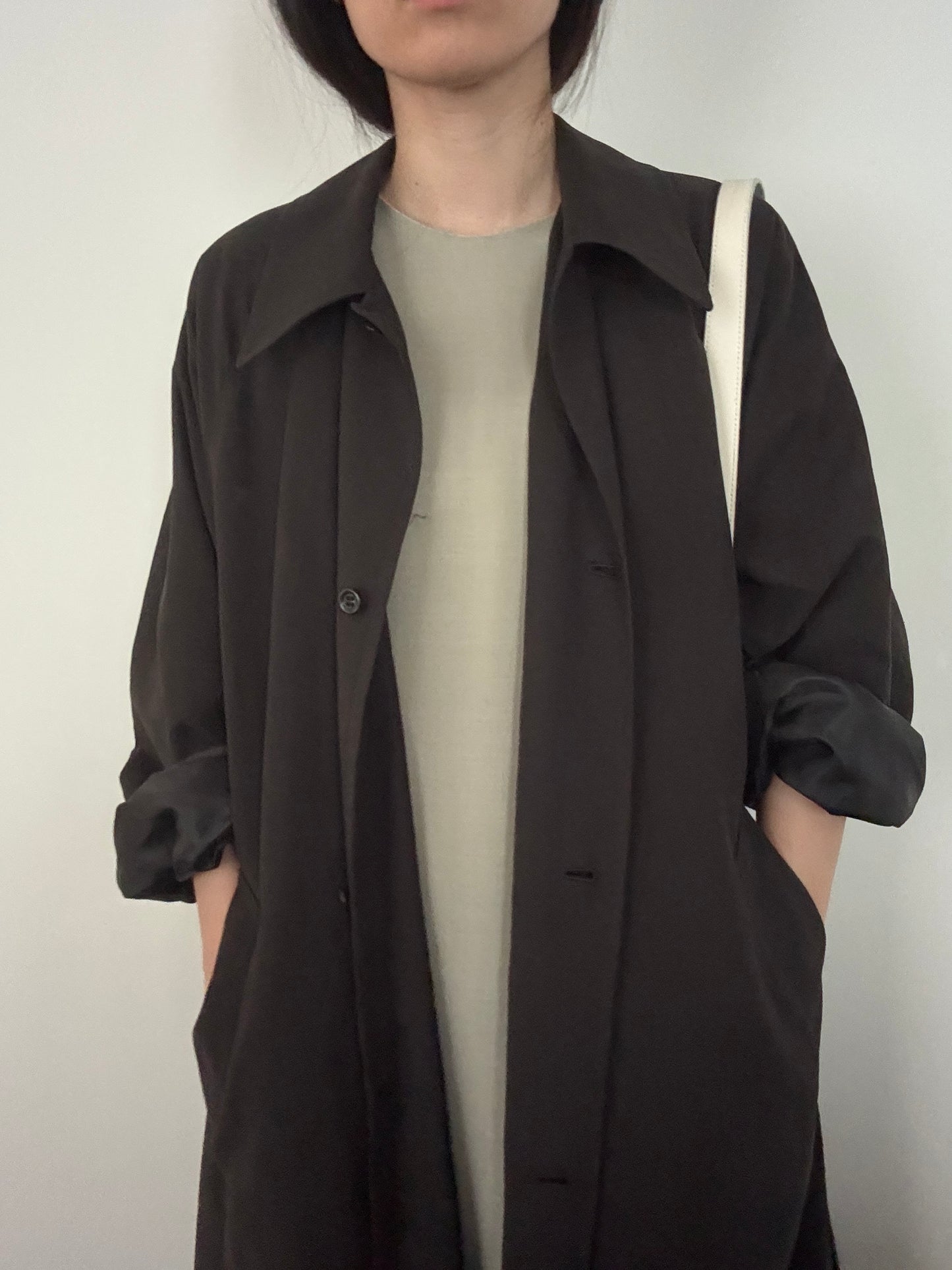 soutien collar coat-black