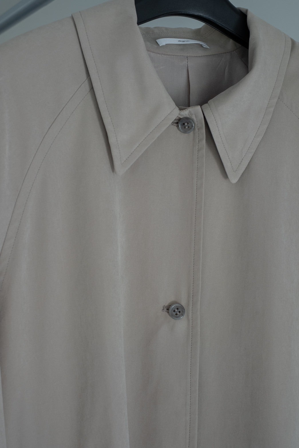 soutien collar coat-greige
