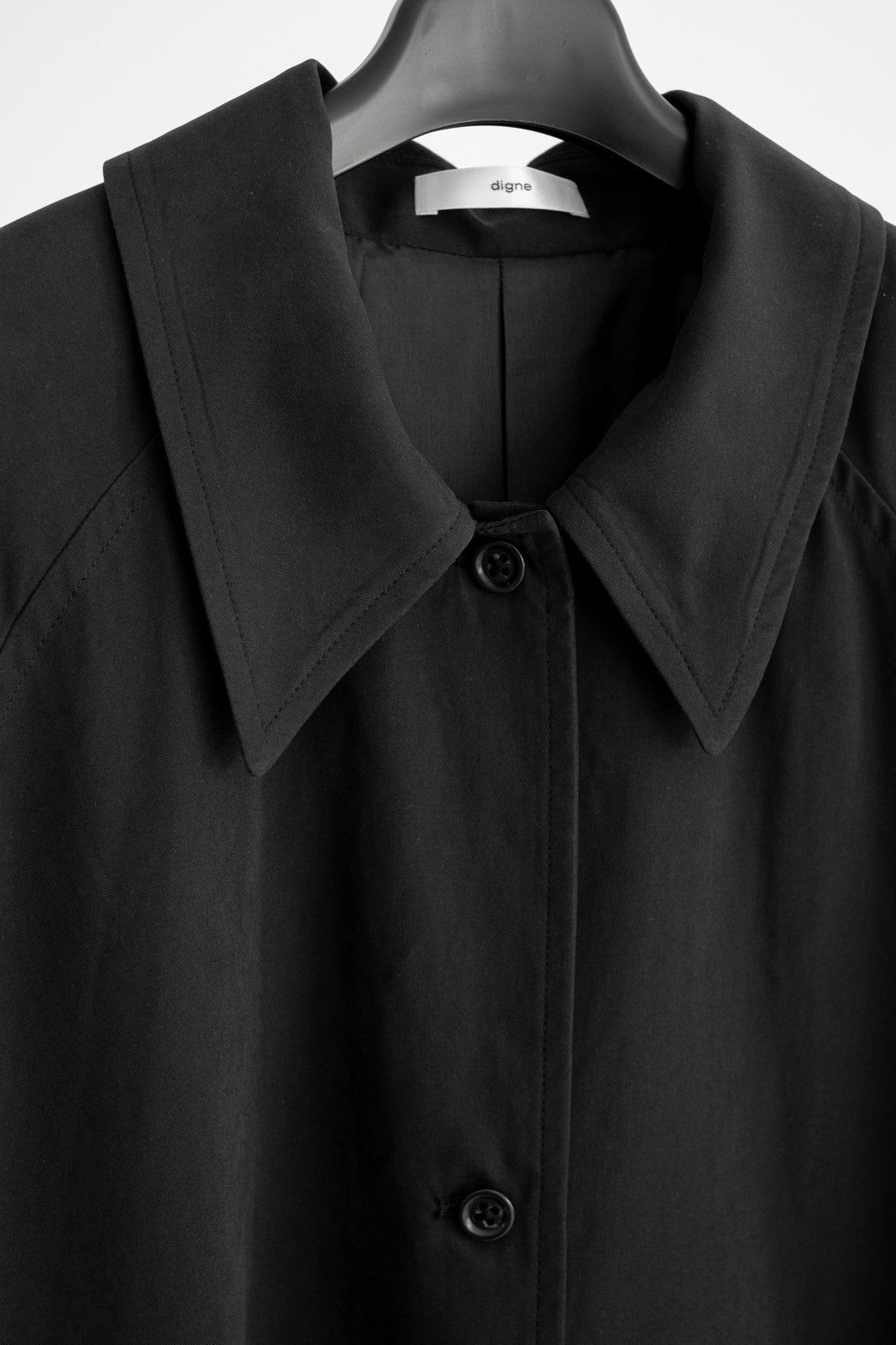 soutien collar coat-black