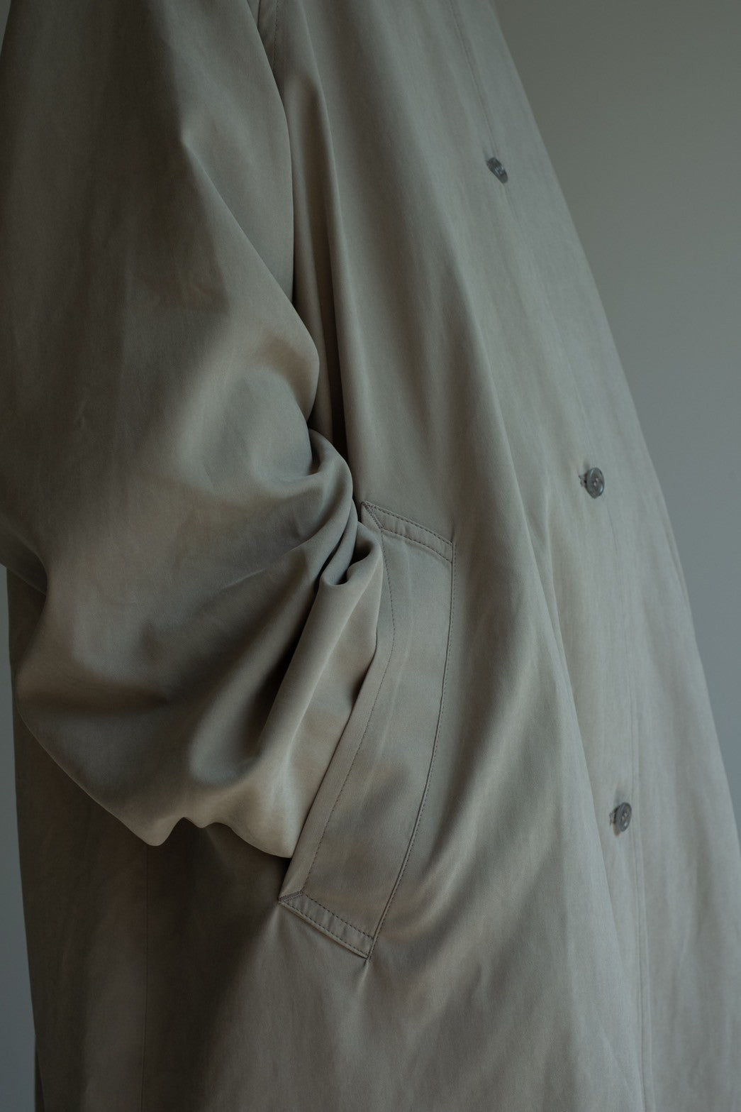 soutien collar coat-greige