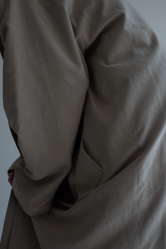 soutien collar coat-greige