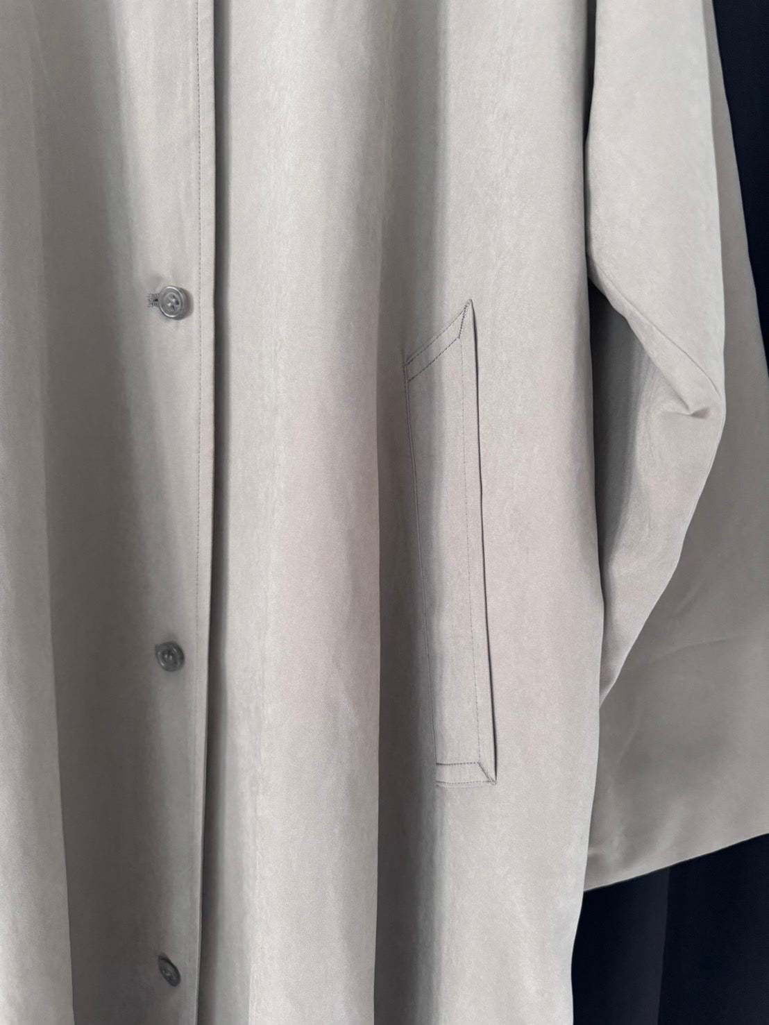 soutien collar coat-greige