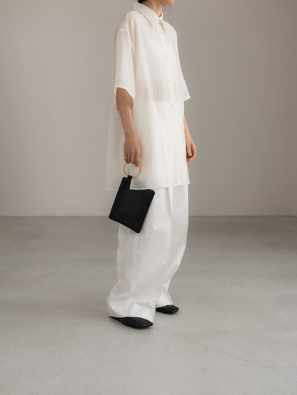 sheer shirt - ivory