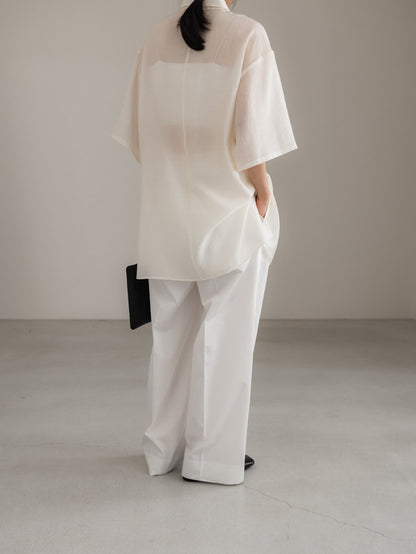 sheer shirt - ivory