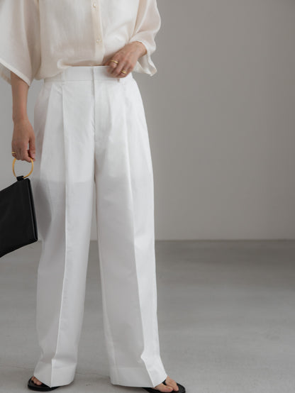 cotton pants- white