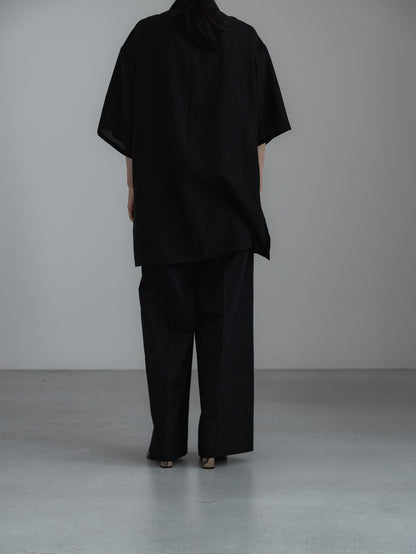 sheer shirt - black