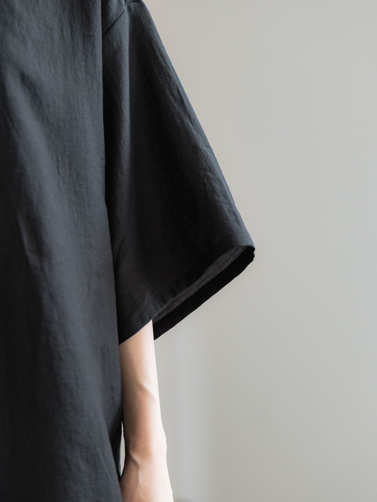 sheer shirt - black