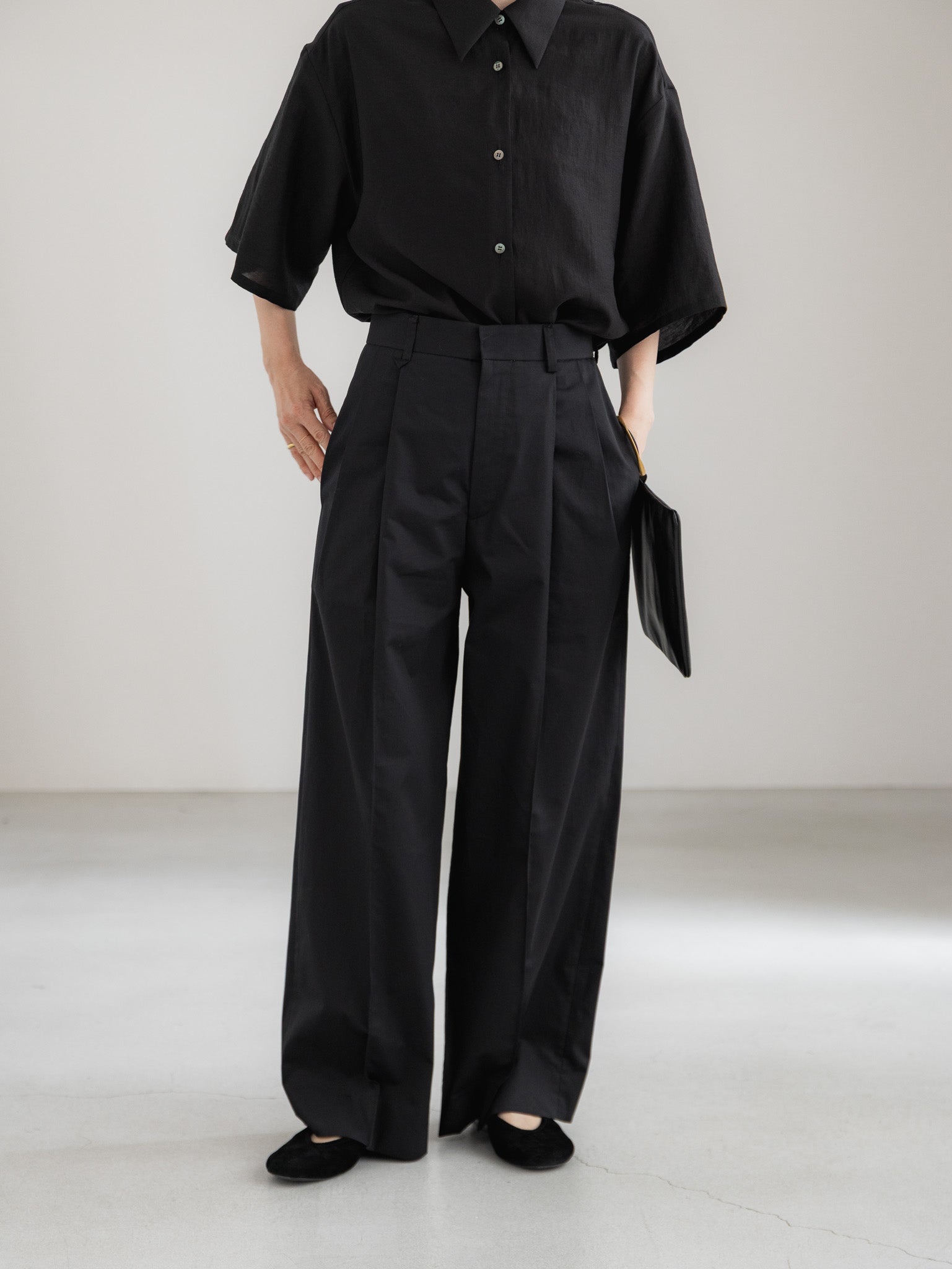 pre order】sheer shirt - black – digne.online