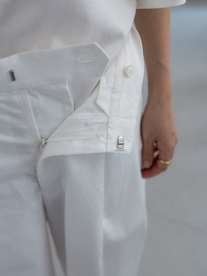 cotton pants- white